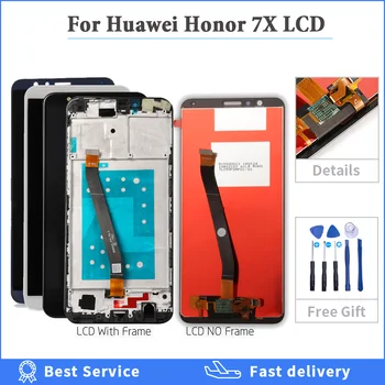 Za Huawei Honor 7X LCD-Zaslon, Zaslon na Dotik, Računalnike Skupščine Zamenjava Zaslona Za Huawei Honor7X BND-AL10 BND-L21 L22 L24