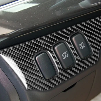 Za Mitsubishi Lancer GTS ES DE 2008-Ogljikovih Vlaken Šibki Svetlobi nadzor Nalepke Smerniki Preklopite Pokrov Trim Avto Dodatki