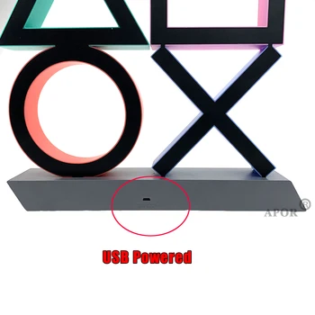 Za PS4 PS5 Razpoloženje Flash Lučka Ikono Glasovni Nadzor Dekorativni Pisane Luči, Led Luči, Igra Lepo Darilo, za Božič
