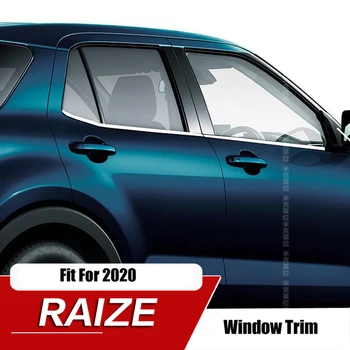 Za Toyota Raize 2020 Dodatki Avto Okno Trim Nalepke iz Nerjavečega Jekla 6pcs