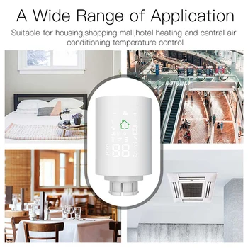ZigBee3.0 Wifi Smart Radiator Pogona termostatičnimi Temperaturni Regulator App Tuya Glasovni Nadzor preko Alexa googlova Domača stran