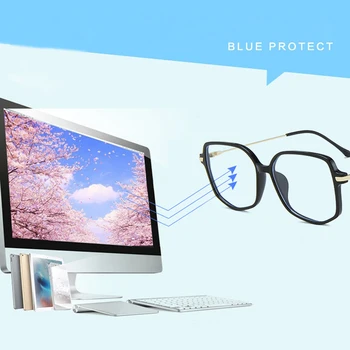 Zilead Nezakonitih Poligonske Anti Blue Ray Očala Računalnik Očala Modre Svetlobe Blokiranje Očala, Optično Oči Spektakel Za Unisex