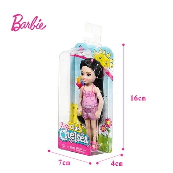 1 Kos Original Mini Barbie Klub Chelsea Lutka Zelo Srčkan Barbie Lutka Igrača Najboljše za Rojstni dan Božično Darilo Za Dekle DWJ33