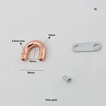 10-50pcs Rose gold Visoko kakovost 10 mm DIY torbici kovinski pribor,arch bridge mode priključek za dodatno opremo most u obroč