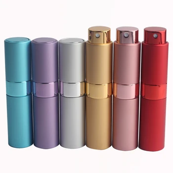 100 Kos 8ml Dame moda Prenosni Mini Travel Stekleničke Parfuma Razpršilo 4 Barve Parfum Steklenice Za Spray Vonj Črpalka Primeru