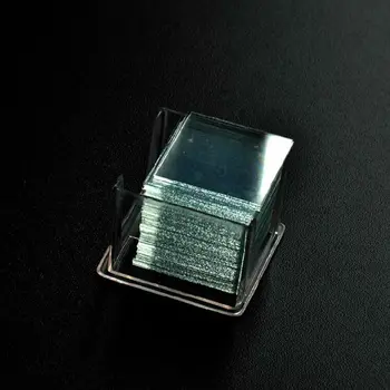 100 KOZARCEV Strokovno steklenega Pokrova Stekla za Mikroskope Kritje Zdrsi 18 x 18 mm Mikroskopom Stran Zajema Debelo