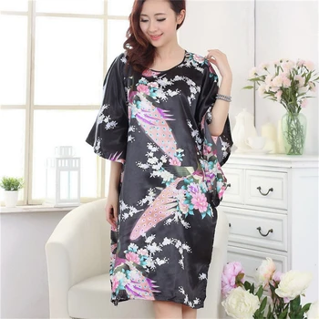 12Color Ženske Japonski Kimono Yukata Obi Sleepwear Pav Satenasto Mehka Pižamo Doma Sleepwear Aisan Tradicionalna Oblačila