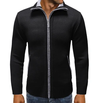 2020 nov prihod jesenski in zimski visoke kakovosti moški pulover plašč ,Mandarin Ovratnik thicked suknjič plus-velikost M-XXXL 9812