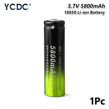 2020 Novo 3,7 V 5800mAh 18650 Baterija Li Litij-Ionska Baterija za Polnjenje Z USB Dvojni Polnilec Za Led Luči, Kamere Baklo