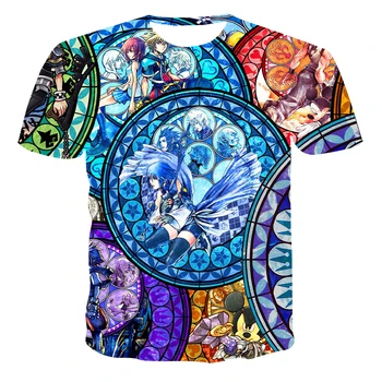 2020 novo 3D Poletje T-shirt povzetek Moški ženske Anime Print majica s kratkimi rokavi Moški T-shirt Street Nositi XXS-6XL