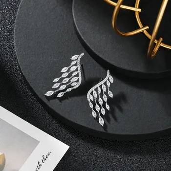 2020 Novo pogodbo višji kovinski moda Kaplja Vode modeliranje Uhani sladko sveže sijoče kristalno Ženske Spusti Nakit Uhani