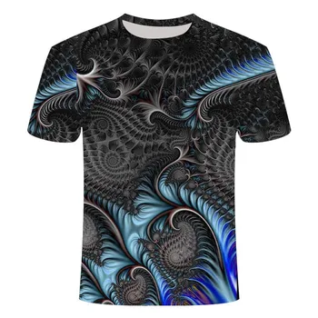 2020 T-shirt prikrivanje shirt majica s kratkimi rokavi moški fitnes novo 3D tiskanih poletje majica T-shirt anime oblačila, kratki rokavi velikosti 6X