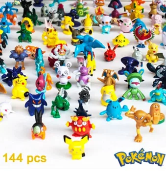 24 Kos/Veliko PVC Številke Nastavite Pikachus Eevee Espeon Umbreon Glaceon Vaporeon Mini AnimeToy Številke za Otroke