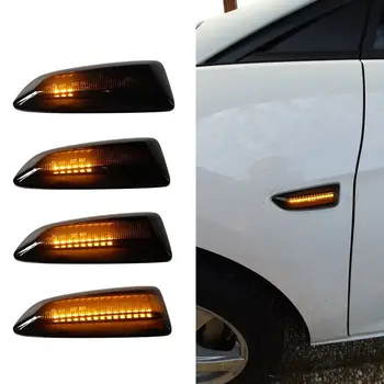 2PCS Dynamic LED Strani Marker Osvetlitev 12V Teče Vključite Opozorilne Luči Strani Repetitorja Lučka Plošča luči za Opel za Vauxhall Astra J K