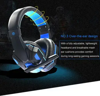 3,5 mm Soyto Gaming Svetlobna Slušalke Z Mikrofonom LED Luči Head-mounted Slušalke Stereo Surround Pc Slušalke Za PS4 Stikalo za Prenosni računalnik