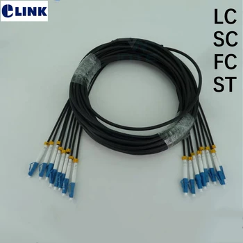 30 M 8 jeder TPU svjetlovodni Patchcords nepremočljiva LC SC FC Oklepnih patch vodilo za kabel na Prostem SM FTTA skakalec 8 vlakna 5,0 mm