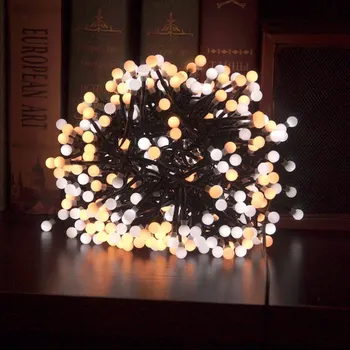 3M 400 Mlečno Žogo Firecracker Niz LED Luči Rattan Veje W/ Svetu Žogo Vila Lučka Za Novo Leto Božični Okraski
