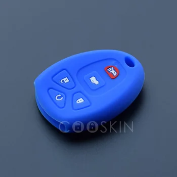 4 gumb Silikonske gume FOB daljinski ključ kritje za GMC Yukon Sierra Canyon 4 tipka tipka za kritje zajema 5 gumb 10pcs/veliko