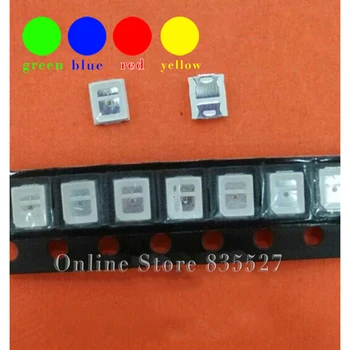 4000pcs/veliko LED lučka kroglice modra / zelena / rdeča / rumena SMD 2835 ZA 0,2 W Super označite light-emitting diode