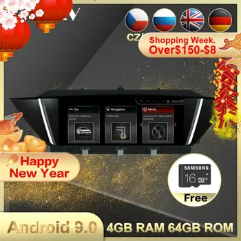 4G+64 G Android 9.0 Avto multimedijski Predvajalnik, GPS Navi Za BMW X1 (E84 2009-2013 avto auto radio stereo vodja enote wifi, BT prost zemljevid