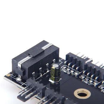 4pin Molex SATA do 10 Port 4 Pin PWM Fan Controller Hub / MIN Povratne informacije Kabel,CPU Hladilnik, Ventilator Cepilec za 4-pin 3pin Primeru Hlajenja
