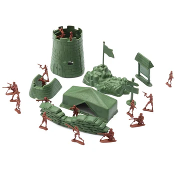 500Pcs/set Vojaške Plastični Model Igrača Vojsko Moških Številke Playset Igrače Dekor Darilo Za Otroke, Otroci Fantje 2-4 cm