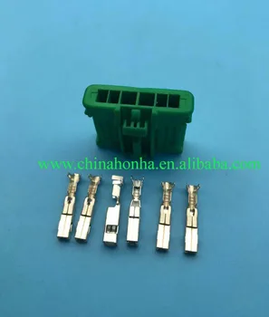 6 pin zelena 2.8/1,5 mm ženski auto elektronski ohišje vtiča, žice pas priključek hibridnega avtomobila žice priključite 98821106X