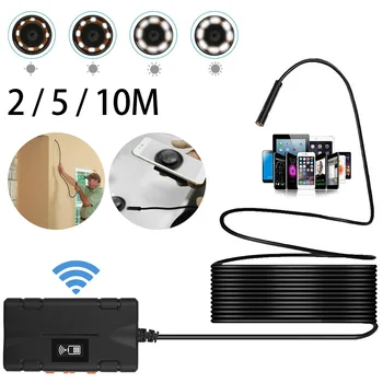 8 mm Wifi USB-Endoskop Fotoaparat 1080P HD Prilagodljiv Nepremočljiva Endoskop Kamere Pregled Borescope Za iphone IOS PC, Pametni telefon