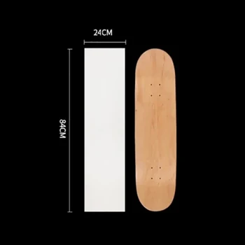 84*24 cm > Rolka Nalepke, Prozorno Lepilo Jasno šmirgl papir Za Skuterje Dvojno Rocker Plošče Skateboard Zgosti Prijem Trak