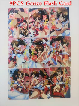 9pcs/set Mai Shiranui Seksi Refrakcijski Postopek Igrače Hobiji Hobi Zbirateljstvo Igre Zbiranje Anime Kartice