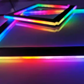 A-RGB Motherboard Razsvetljavo Pad 5V3Pin PC Primeru Okvir ATX MATX ITX MOBO Dekoracijo AURA SINHRONIZACIJA po Meri MOD Akrilna Plošča