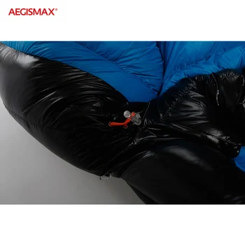 AEGISMAX G Pozimi 95% Gosje Navzdol Spalna Vreča 15D Najlon Nepremočljiva FP800 Toplo Udobje na Prostem Kampiranje -22℉~-10℉ Spalna Vreča