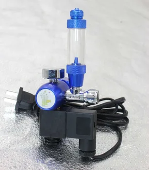 Akvarij krajine rezervoar za vodo ogljikovega dioksida redukcijskim ventilom CO2 elektromagnetni merilnik Brivnik ventil Counter merilnik