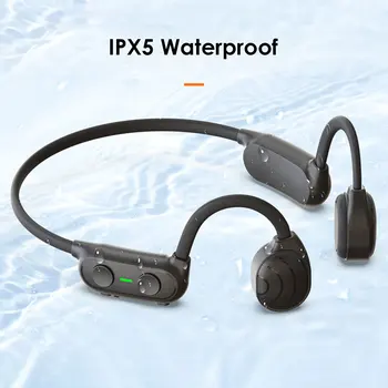AS10 Kostne Prevodnosti Slušalke IPX5 Nepremočljiva Bluetooth 5.0 Slušalke z Mikrofonom za Prostoročno Klicanje na Prostem Športne Slušalke
