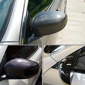 Avto Ogljikovih Vlaken Strani Rearview Mirror Kritje Kape Zunanjost Pribor za Infiniti G25 G35 G37 2008-2013