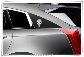 Avto Styling 3D Kovine Punisher Lobanje Simbol Značko za fiat punto 500 bravo freemont stilo panda linea dodatna oprema za avtomobile