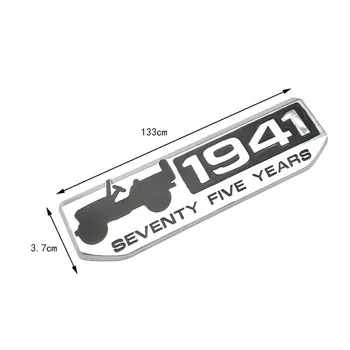 Avto Styling Kovinski 1941 Sedemdeset pet let Logo Grb Krilo Fender Značko Nalepke Za Jeep Patriot Svobode Wrang Wrangler Cherokee