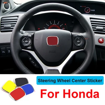 Avto Styling Notranje zadeve 5 Barv H logotip Volan Center Nalepka Simbol za Honda Fit Civic, Accord Odyssey Spirior Mesto Jade