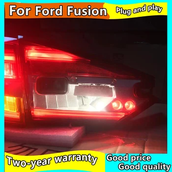 Avto Styling Rep Svetlobe Primeru Za Ford Fusion zadnje luči 2017-2019 Mondeo LED Rep Lučka Zadaj Lučka DRL+Zavora+Park+Signalna lučka