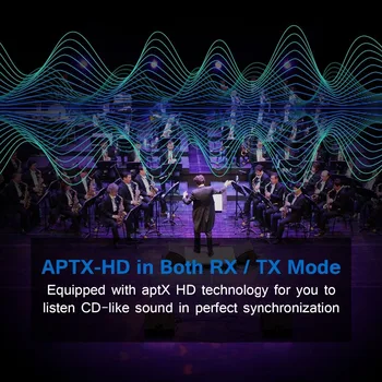 B19 AptX HD Nizke Latence Bluetooth 5.0 Avdio Oddajnik Sprejemnik Glasbe CSR8675 TV PC Brezžični Adapter RCA/SPDIF/3.5 mm Aux Priključek