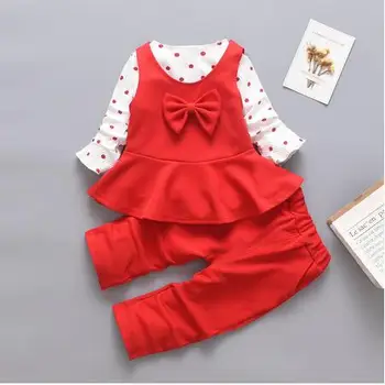 Baby dekleta kompleti oblačil za pomlad jesen dekleta trenirka komplet risanka jopico bo ustrezala otroci malčka božič dekle obleko set