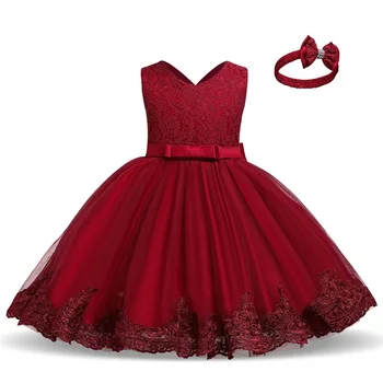 Baby Dekleta Obleke, Elegantne Princess Obleka za Malčke Božič, Rojstni dan Obleko Malčka Žogo Obleke Krst Halje Vestido 3pcs
