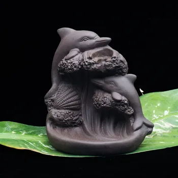 Backflow censer ustvarjalne violet arenaceous mladi menih dal kadila prekajene peči keramika kadila gorilnik