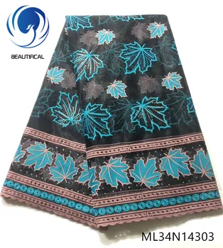 Beautifical nigerijski tkanine 5yards til čipke, vezenine tkanine s kamni debelo Nov prihod afriških čipke tkanine ML34N143