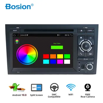 Bosion 64 g 4G Android 10.0 Avto DVD Predvajalnik Za Audi/A4/S4 2002-2008 GPS predvajalnik navigacija Radio 2 Din Avto Multimedijski Predvajalnik, Wifi