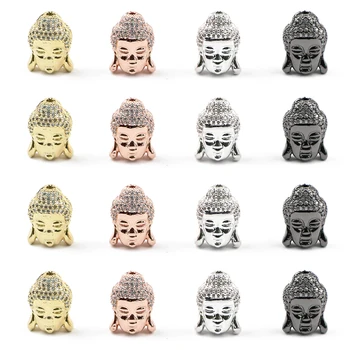 BTFBES 1pcs Dva, s katerimi se soočajo Buda glavo Kroglice Tibera Čar Kovinski Baker Svoboden Kroglice za Nakit Ugotovitve, zaradi Česar Ročno izdelana Zapestnica DIY