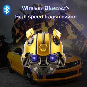 Bumbar Bluetooth Zvočnik mini Brezžični zvočniki Subwoofer Stereo Transformatorji za LED Utripajoča Luč BT boombox Za FM Mp3 TF