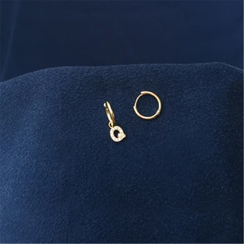 Cheny s925 sterling silver novo zlato rumeno pismo uhani ženski modni slog, osebnost uho nakit, darilo za rojstni dan