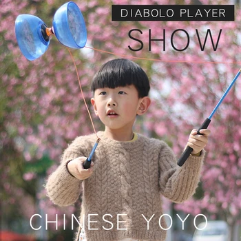 Chineseyoyo 3Bearing diabolo žongliranje Igrače Strokovno Diabolo 6 Barvo izbrati