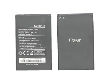 Ciszean 2x Novo 3,7 V 2000mAh Zamenjava lenny 2 Bateriji +polnilec Za Wiko LENNY2 Batterie Bateria Batterij Mobilni Telefon Batterie